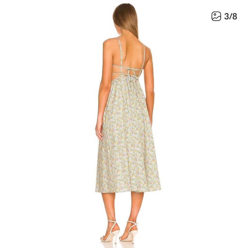 For Love And Lemons Multicolor Floral Midi Dress - Picture 7 of 13